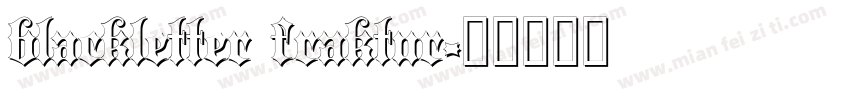 blackletter fraktur字体转换